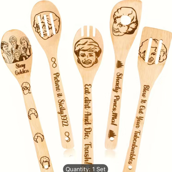 Enchantments Co. Other - Golden Girls wooden spoon set of 5